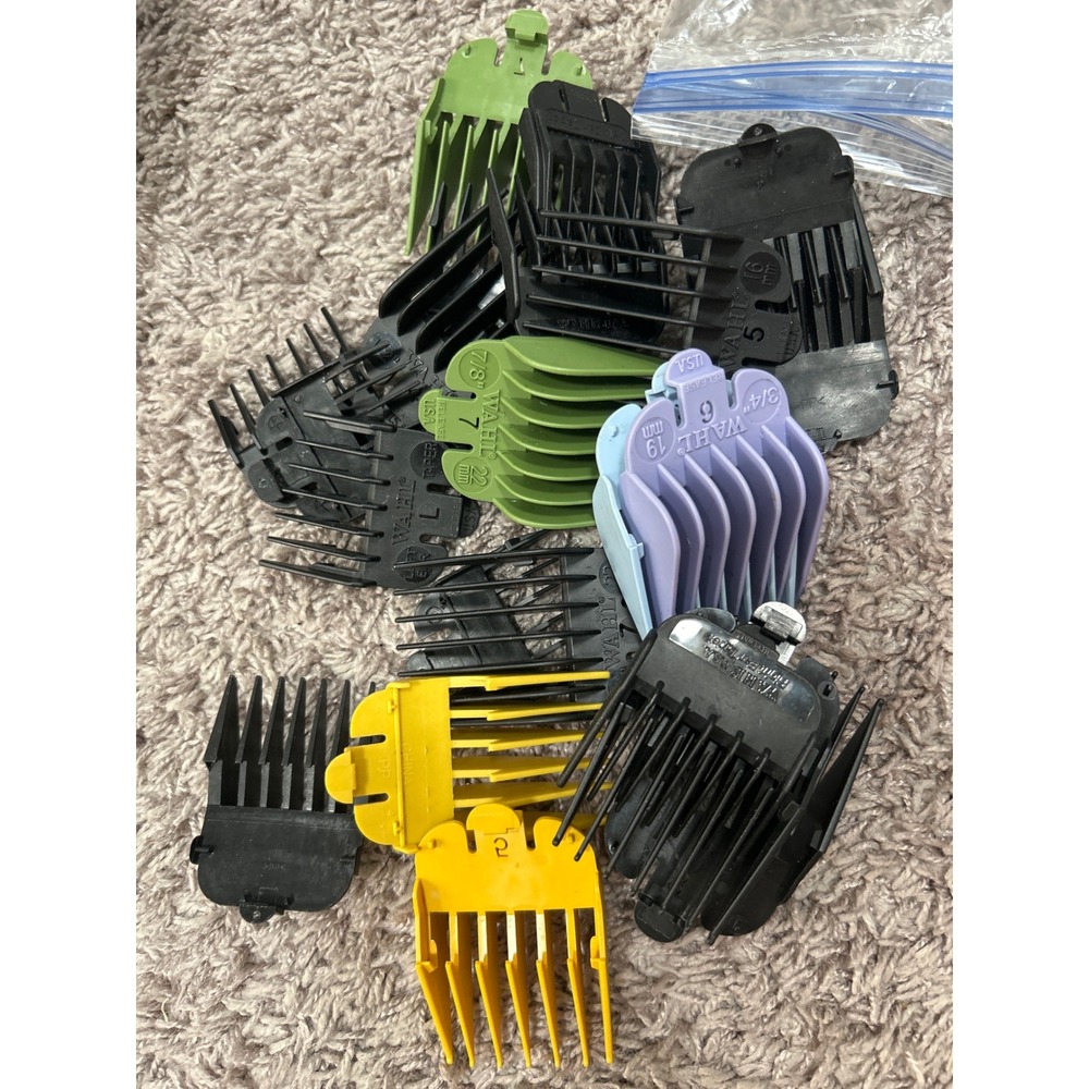 Hair Clipper Guard Replacement Set Multicolor Attachment Combs mostly wahl